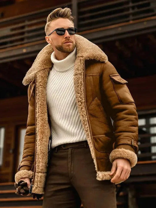 EB | Dicke Fell Männer Winterjacke