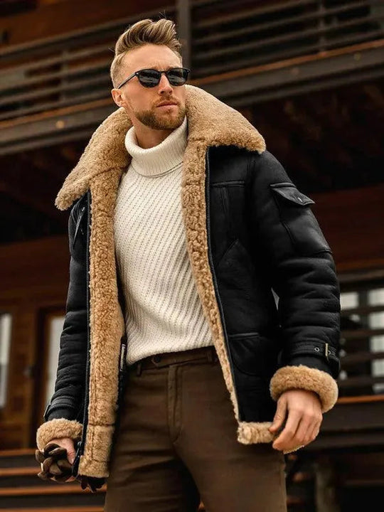 EB | Dicke Fell Männer Winterjacke