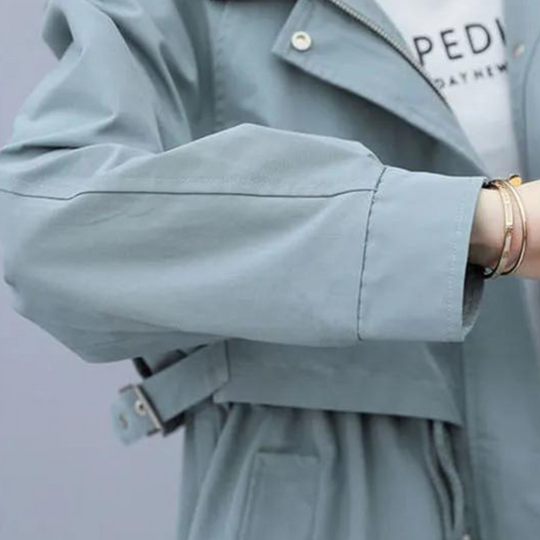 EB | Warme Kapuzenjacke mit Schnürung für Damen im Herbst