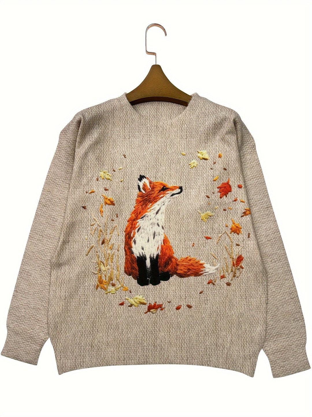 EB | Trendy Fuchs Druck Pullover