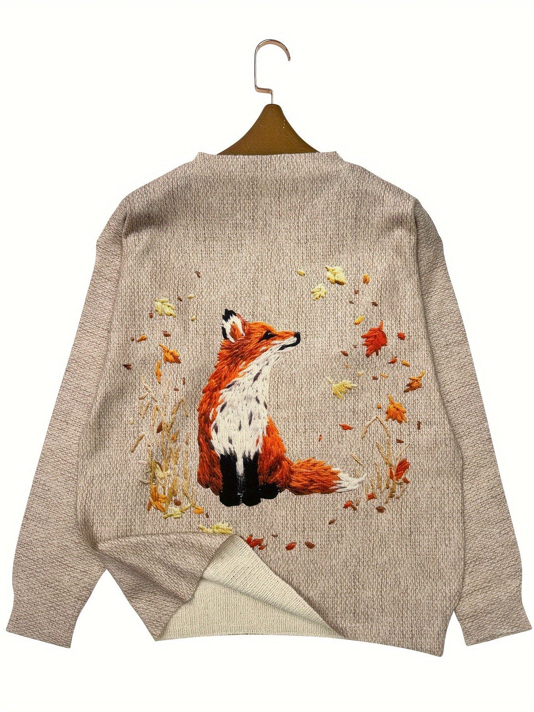 EB | Trendy Fuchs Druck Pullover