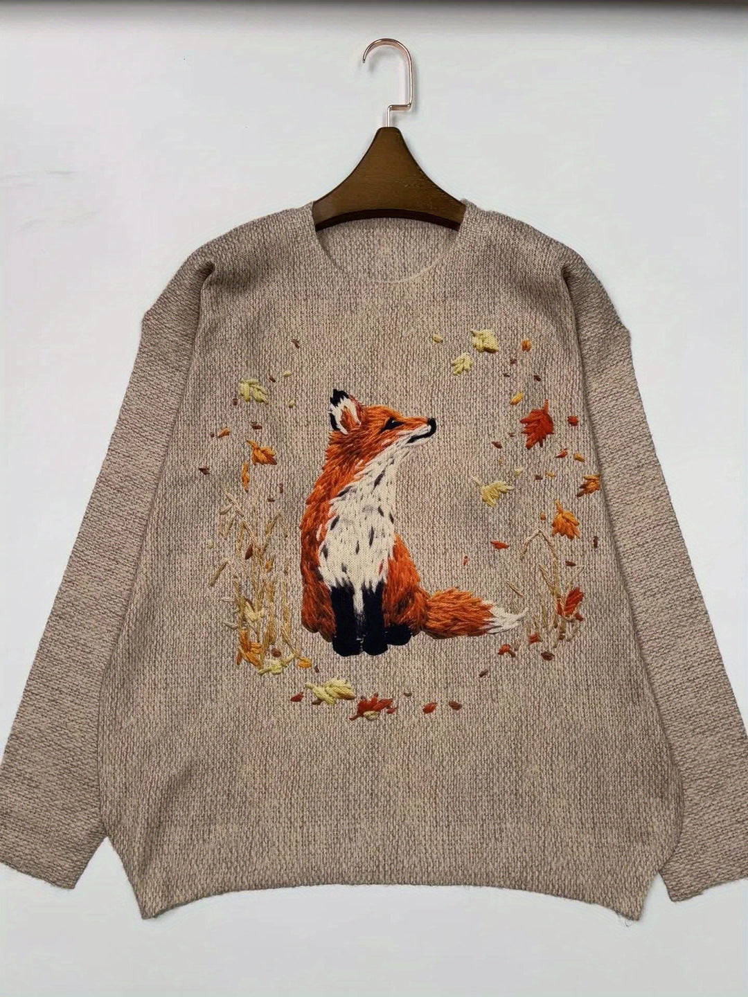 EB | Trendy Fuchs Druck Pullover