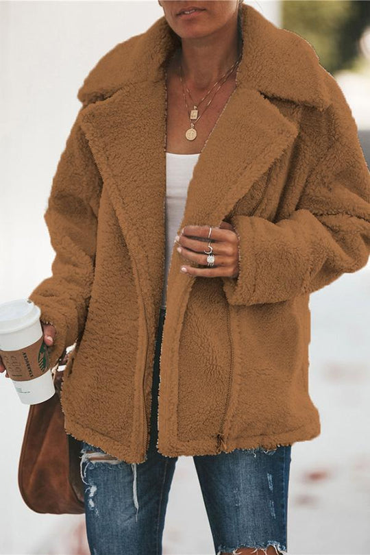 EB | Trendy Jacke mit Stehkragen und Reißverschluss