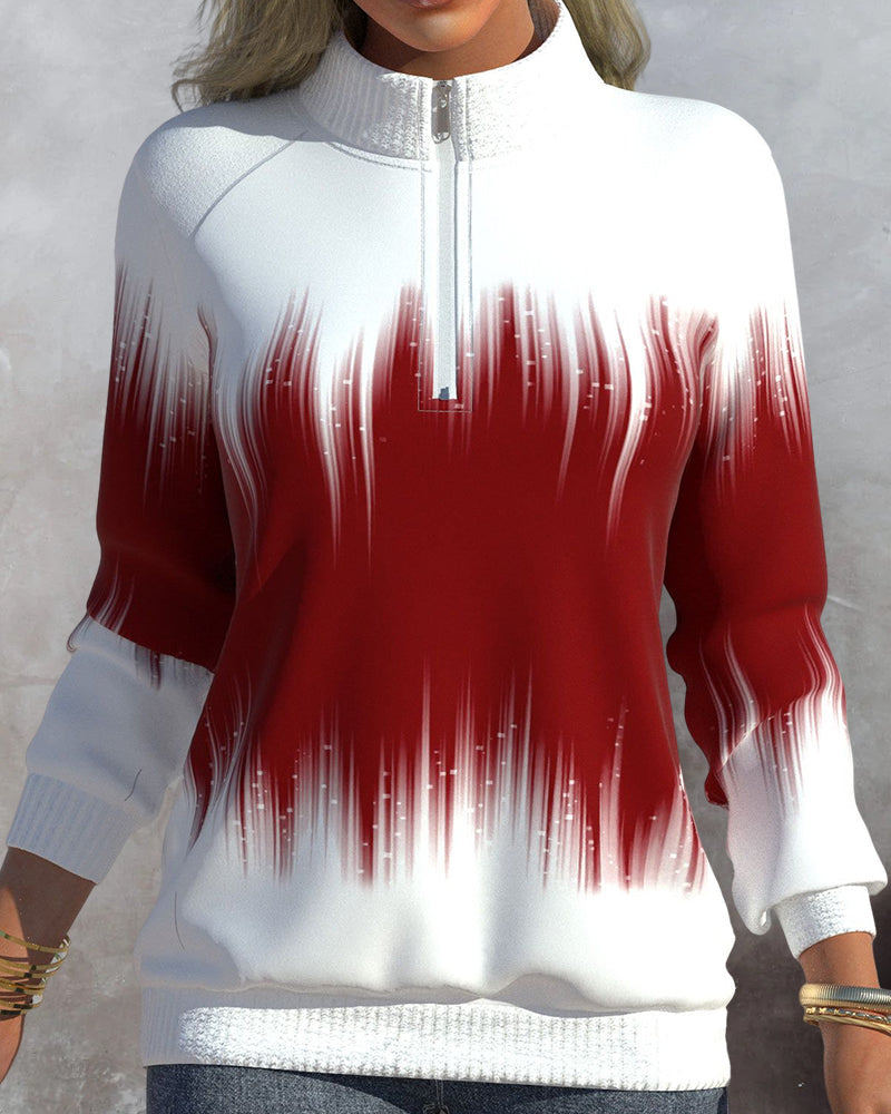 EB | Trendy Damen Zipkragenpullover