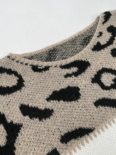 EB | Trendy Leopardenmuster Pullover