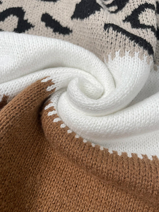 EB | Trendy Leopardenmuster Pullover