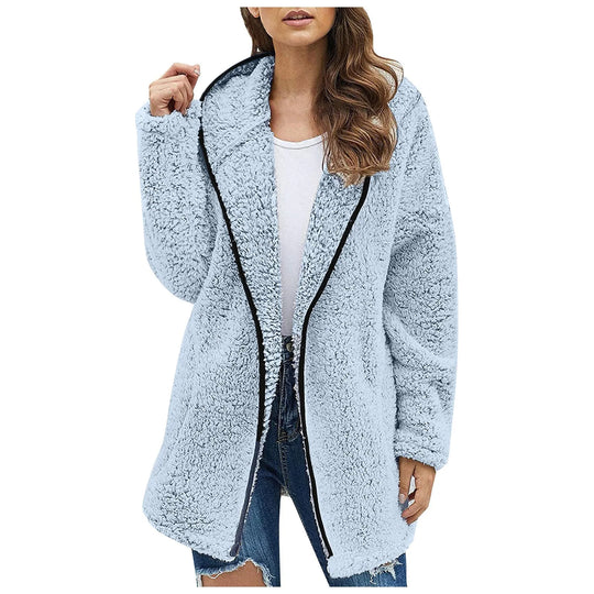 EB | Trendy Lange Fleecejacke für Damen
