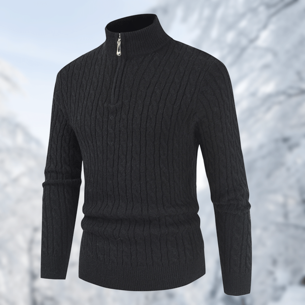 EB | Trendy Herrenpullover mit Stehkragen