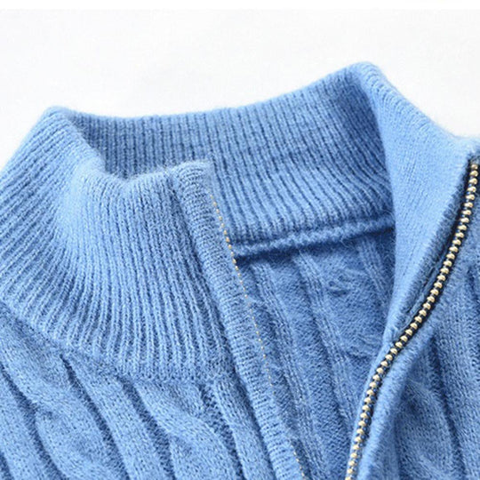 EB | Trendy Herrenpullover mit Stehkragen