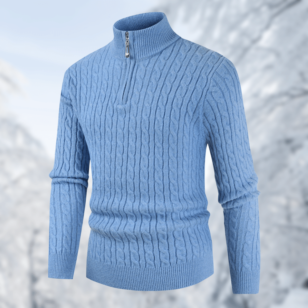 EB | Trendy Herrenpullover mit Stehkragen