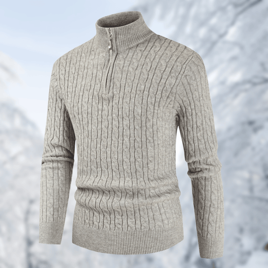 EB | Trendy Herrenpullover mit Stehkragen