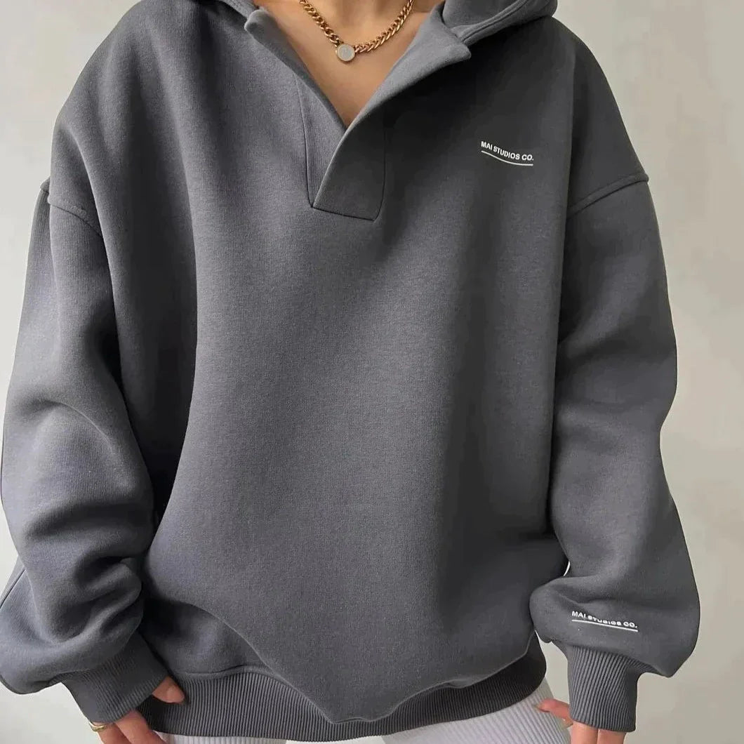 EB | Trendy Oversized Damen Hoodie mit Kapuze