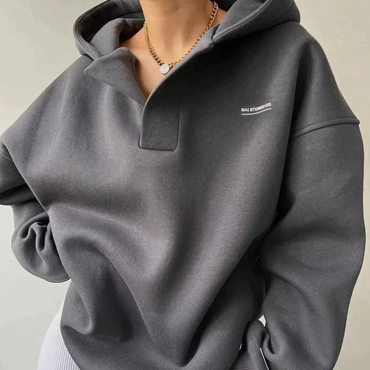 EB | Trendy Oversized Damen Hoodie mit Kapuze
