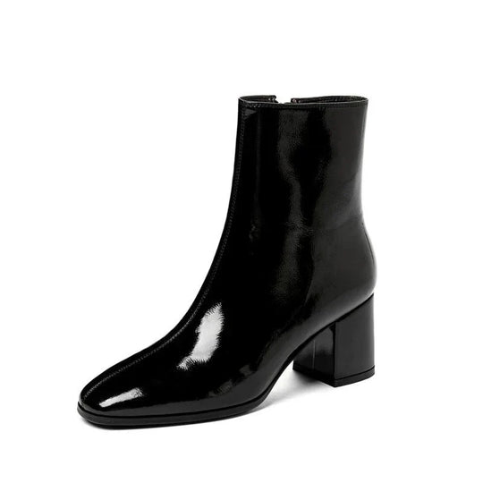 EB | Trendy Patentleder Damen Stiefeletten