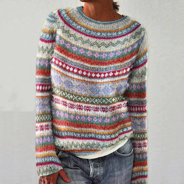 EB | Trendy Bedruckter Damenpullover