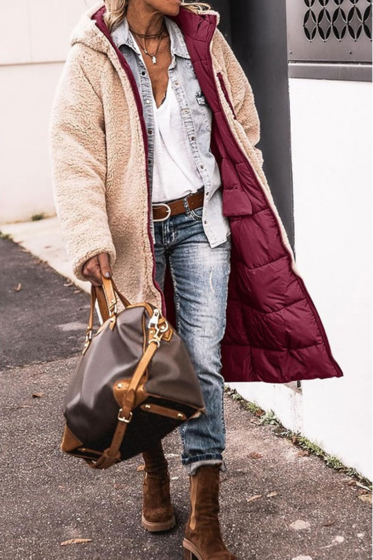 EB | Trendy Wende Damen Wintermantel