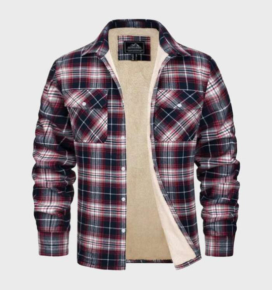 EB | Trendy Vintage-Style Flanell Herrenjacke