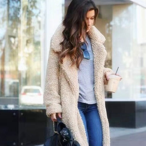 EB | Trendy Warm Lange Teddyjacke für Damen