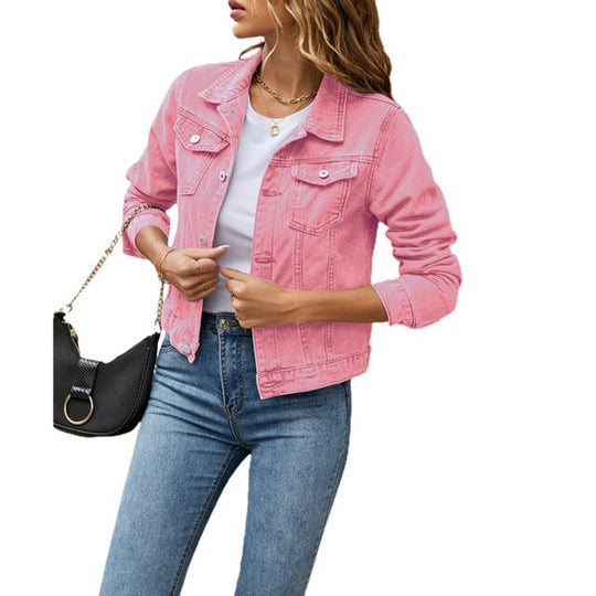EB | Trendige Damen Denimjacke mit Bequemem Schnitt