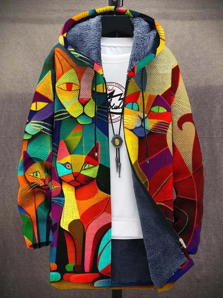 EB | Trendy Damenjacke mit Künstlerischem Print