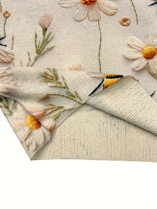 EB | Trendy Damenpullover mit Bienenmuster