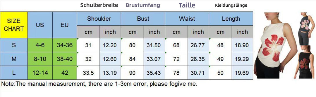 EB | Bedruckte ärmellose Weste