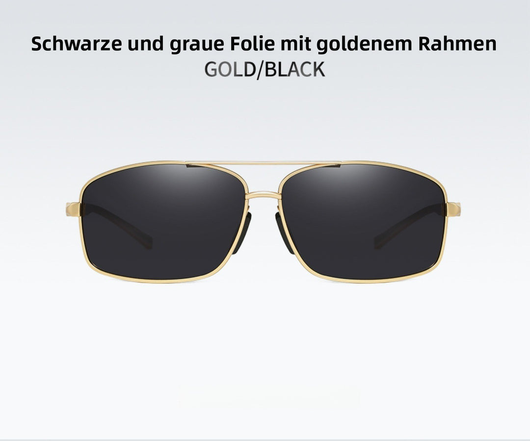 EB | Vintage Square Aluminium Magnesium Polarisierte Sonnenbrille
