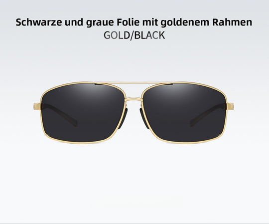 EB | Vintage Square Aluminium Magnesium Polarisierte Sonnenbrille