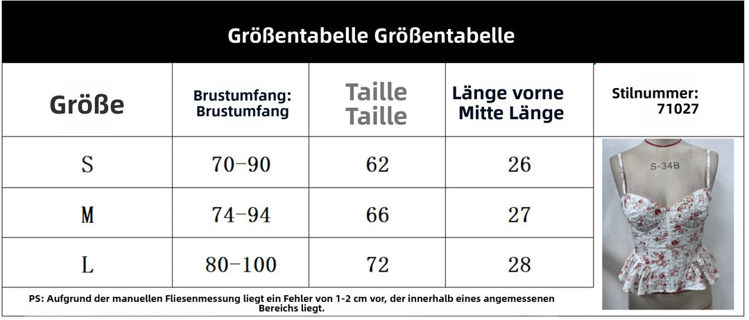 EB | Floraler Brustschal mit Schnürsenkeln