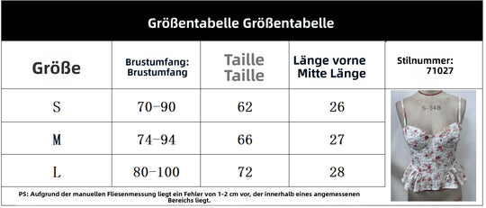 EB | Floraler Brustschal mit Schnürsenkeln