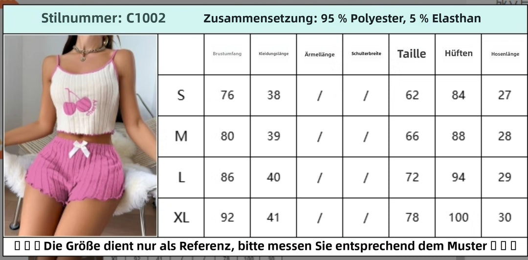 EB | Bestickte Weste Shorts Set