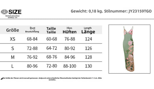 EB | Schlankes Kleid mit Sling-Print