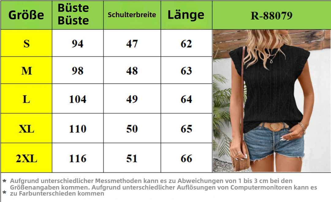 EB | Jacquard kurze Ärmel mit Rundhalsausschnitt