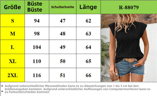 EB | Jacquard kurze Ärmel mit Rundhalsausschnitt