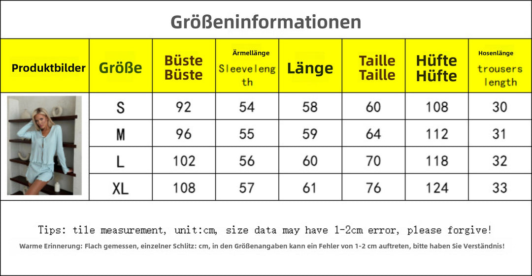 EB | Langärmeliges Top mit Schnürsenkeln und Shorts Set