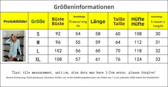 EB | Langärmeliges Top mit Schnürsenkeln und Shorts Set