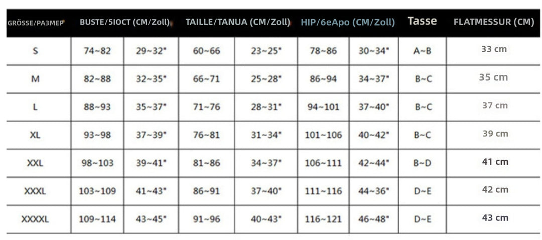 EB | Großer Badeanzug mit Rüschendruck und hoher Taille