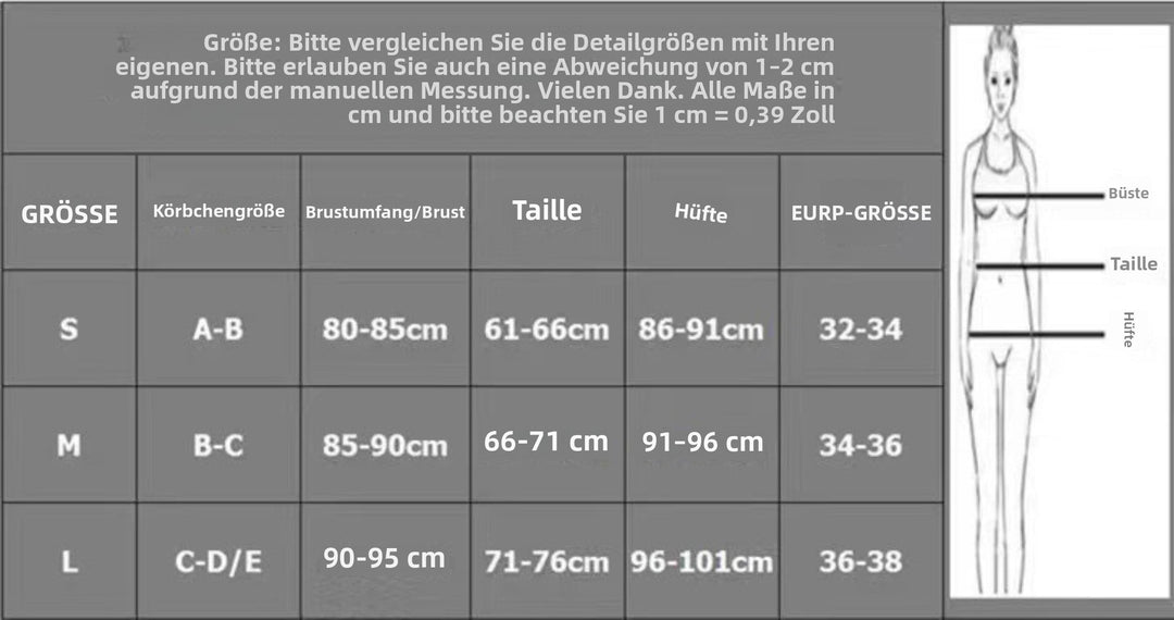 EB | Sexy dreiteiliger Badeanzug mit Bikini-Ausschnitt