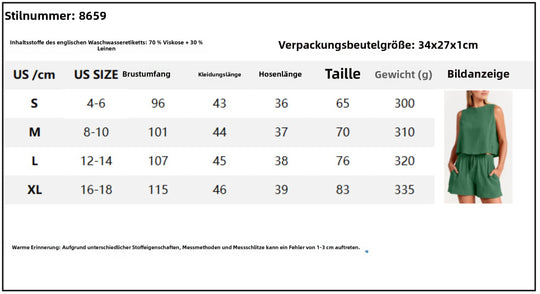 EB | Zweiteiliges Set aus ärmellosem Oberteil und Shorts