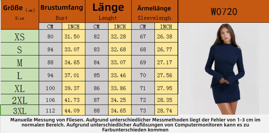 EB | Schmal geschnittenes, langärmeliges, hüftumspielendes Kleid