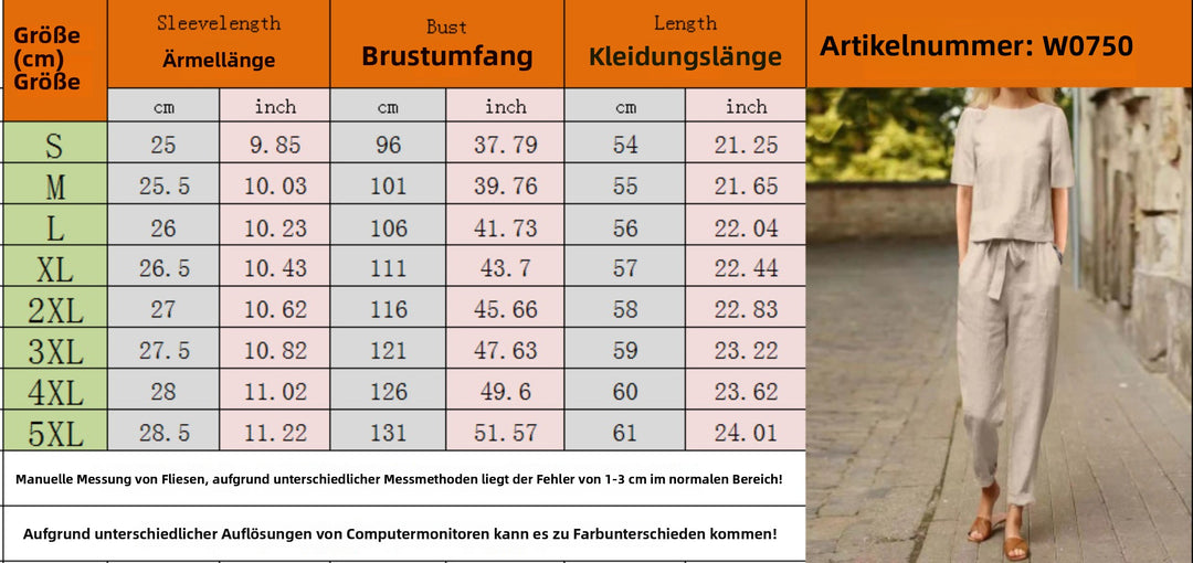 EB | Übergroße Bluse Hose mit weitem Bein Retro zweiteiliges Set