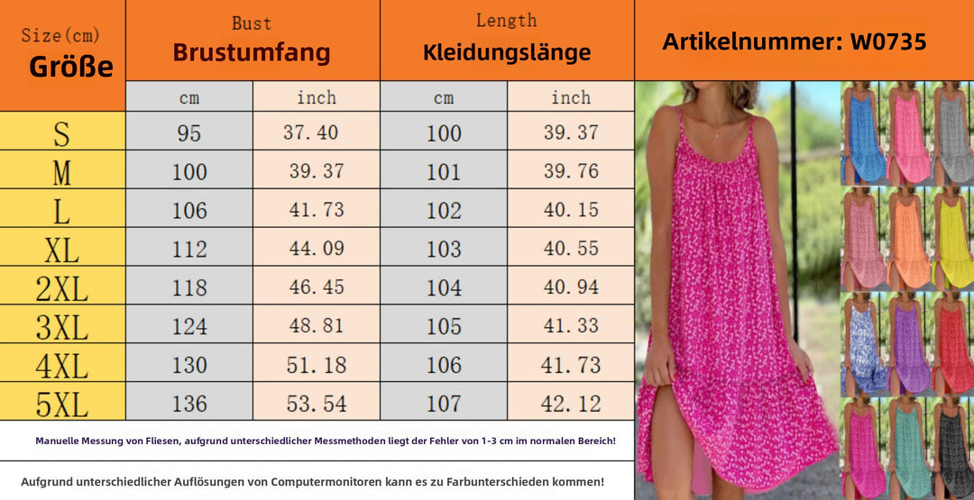 EB | Großes Pendel floral Hosenträger Weste Kleid