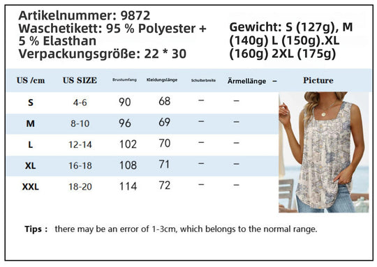 EB | Ärmellose Weste mit eckigem Ausschnitt