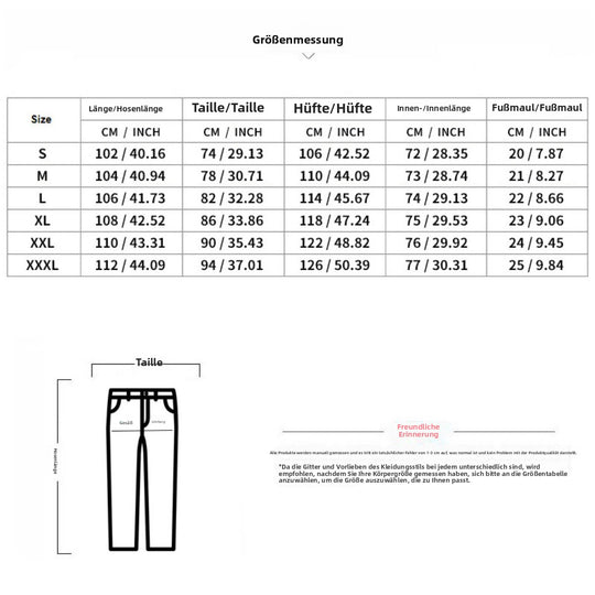 EB | Dropping Gestreifte Hose mit hoher Taille und weitem Bein