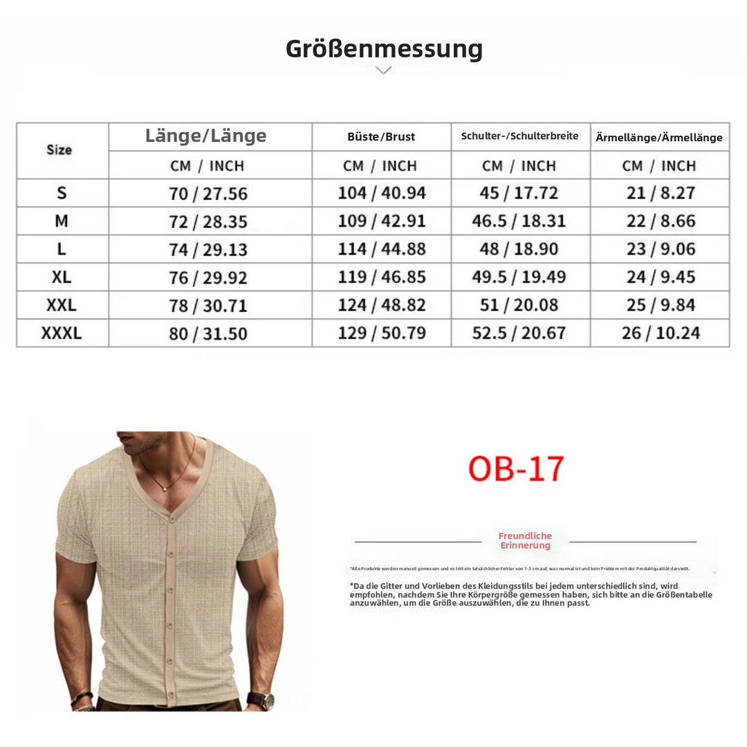 EB | Atmungsaktive Strickjacke mit Knöpfen und kurzen Ärmeln