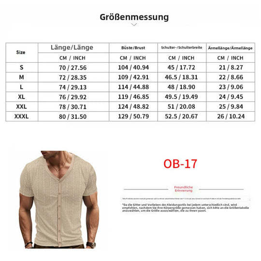 EB | Atmungsaktive Strickjacke mit Knöpfen und kurzen Ärmeln