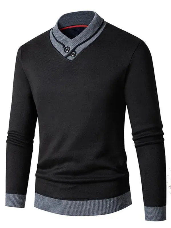 EB | Slim Fit V-Ausschnitt Herren Pullover