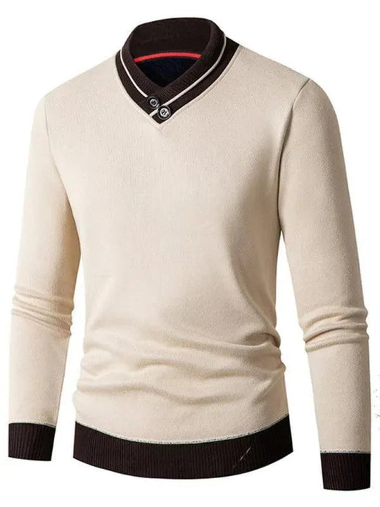 EB | Slim Fit V-Ausschnitt Herren Pullover