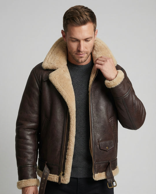 EB | Schaffell Fliegerjacke