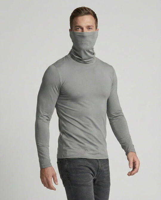 Herren Funktionsshirt mit hohem Kragen und innovativem Feuchtigkeitsmanagement EB